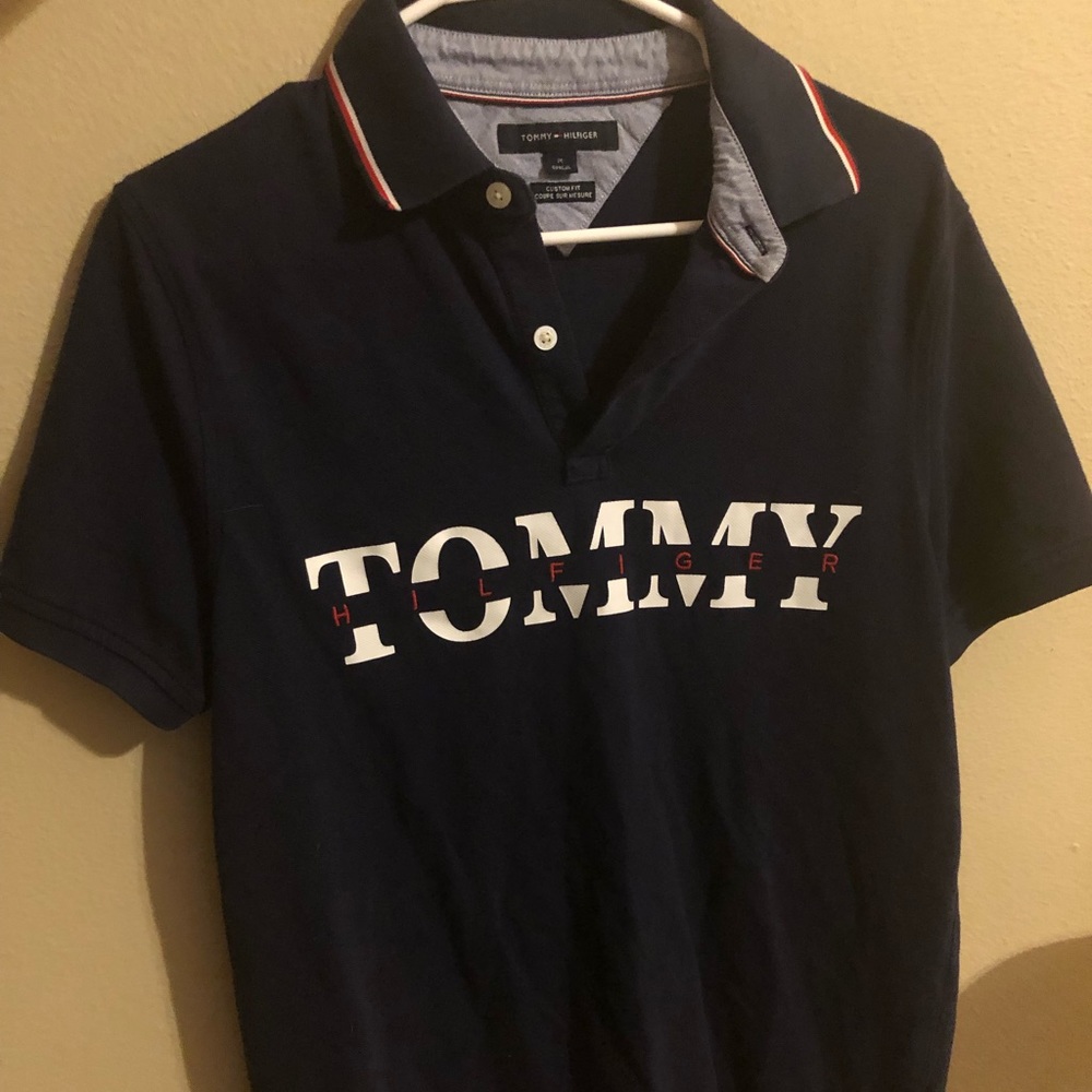 Tommy Hilfiger Navy Polo Size Medium